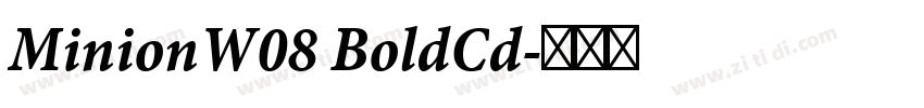 MinionW08 BoldCd字体转换